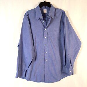 Brooks Brothers Original Polo Long Sleeve Button Down Dress Shirt 17.5 - 36